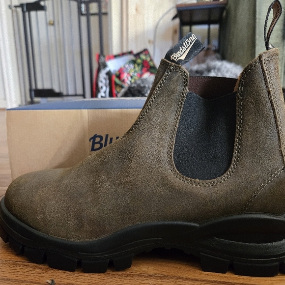 Men's Blundstone 2322 Waxed Suede Dark Olive - Picture 3 of 9